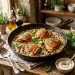 Creamy tuscan chicken with sun-dried tomatoes